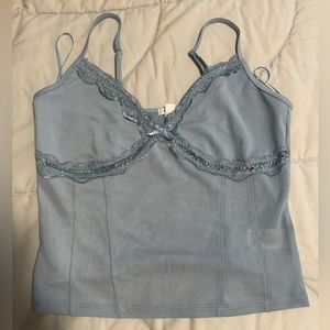 Garage Lace Blue Top